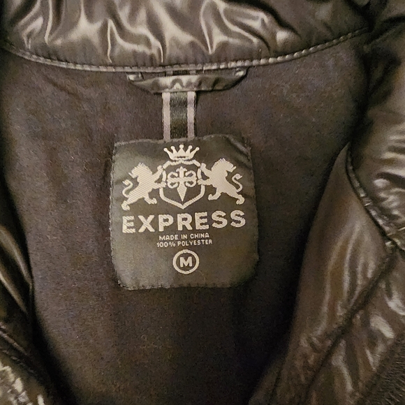 Express Nylon Moto Zip-Up Jacket - Picture 10 of 12